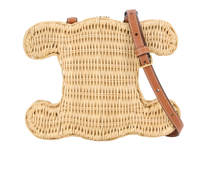 Minaudiere Triomphe, &pound;2,500, Handbags, Beige/Brown, Leather/Wicker, Front view